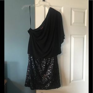 Woman Sz 10 one arm sequin dress. Worn once!